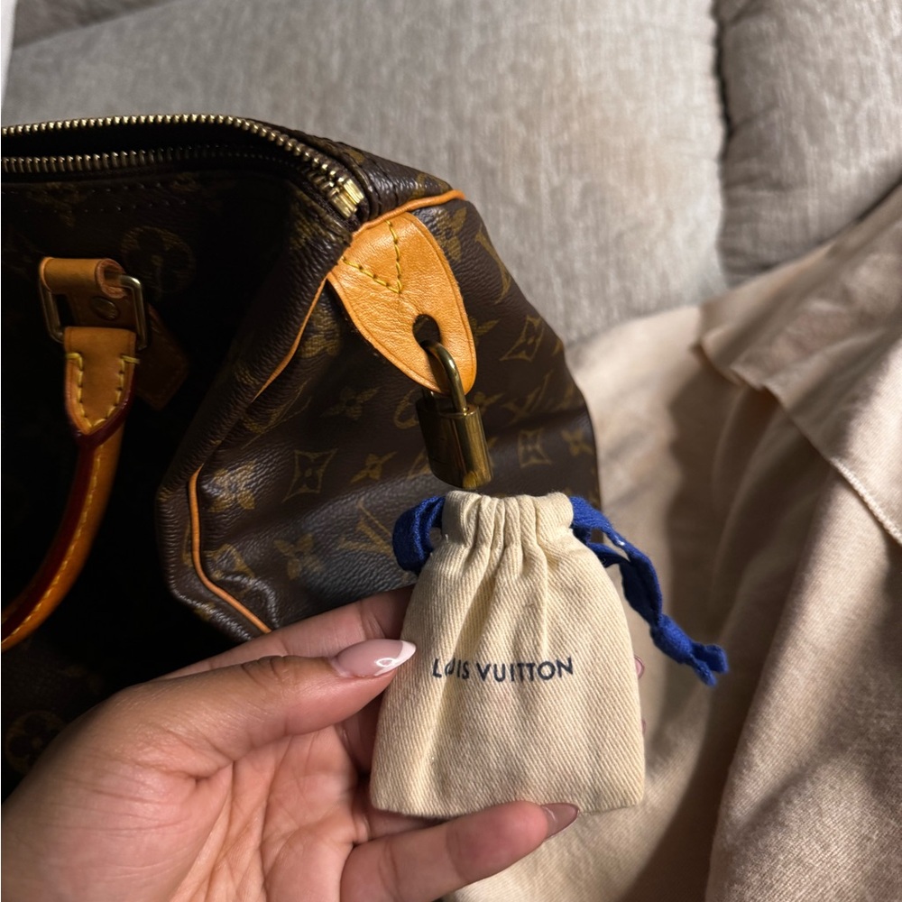 Louis Vuitton Brown and Tan Monogram Satchel - Picture 7 of 8